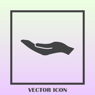 eller simge vektör, düz tasarım en iyi vektör simgesi