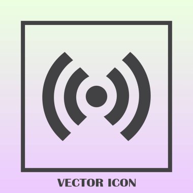 WiFi simge vektör, kablosuz Internet işareti, düz stil grafik ve web tasarımı için