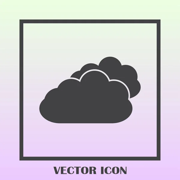 Duas nuvens imagem vetorial para ser usado em aplicações web, aplicações móveis, e mídia de impressão . — Vetor de Stock