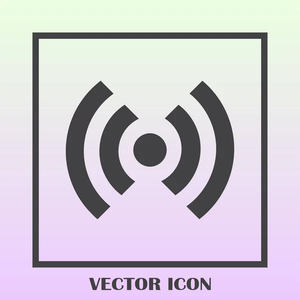 Vetor de ícone WIFI, sinal de internet sem fio, estilo plano para design gráfico e web — Vetor de Stock
