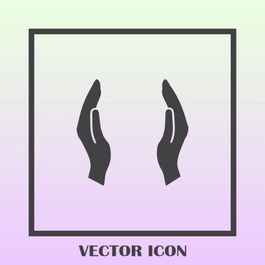 eller simge vektör, düz tasarım en iyi vektör simgesi