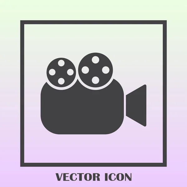 Иконка вектора видеокамеры — стоковый вектор