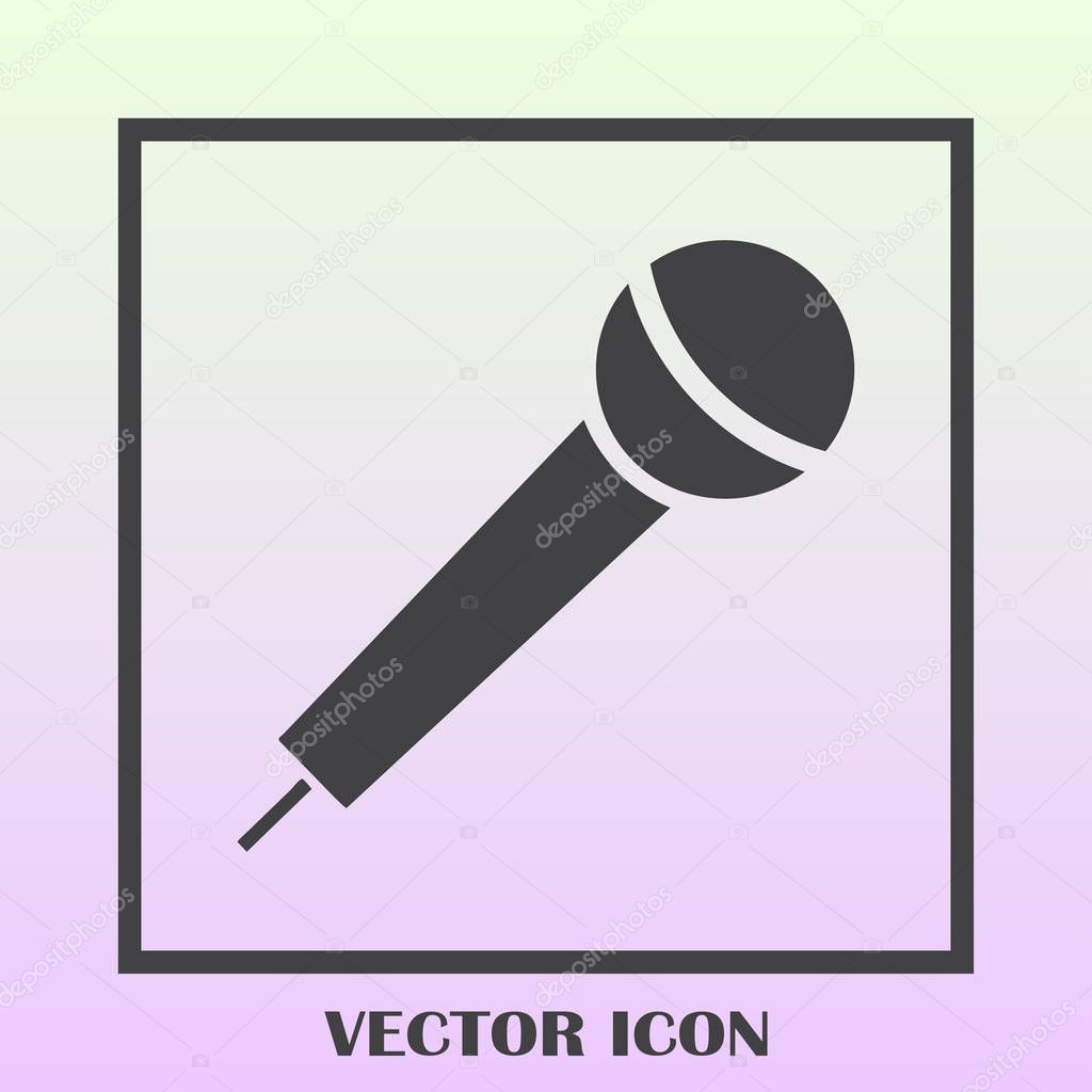 Microphone icon vector, Voice recorder, Interview, karaoke