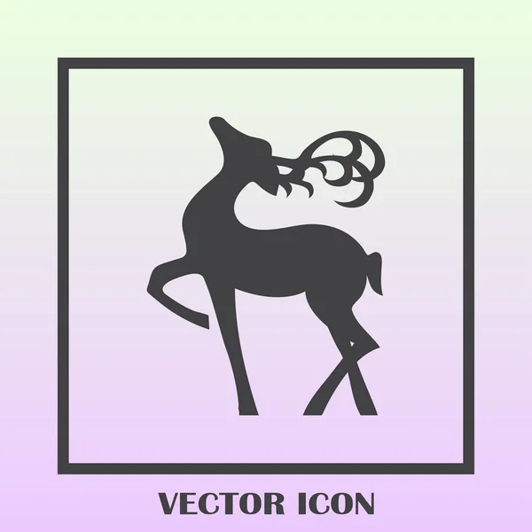 Venado vector web icono — Vector de stock