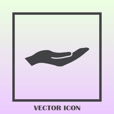 eller simge vektör, düz tasarım en iyi vektör simgesi