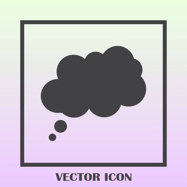 Çizgi roman konuşma balonları ikonu, vektör illüstrasyonu. Düz tasarım biçimi