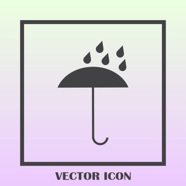 Şemsiye vektör web simgesi