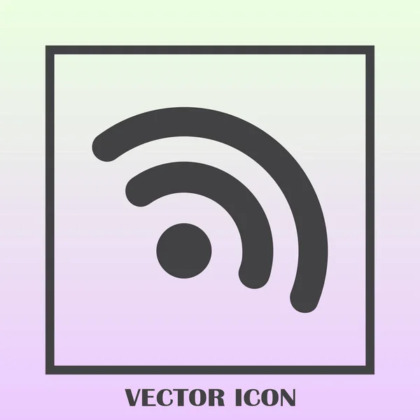 Vecteur d'icônes WIFI, Panneau Internet sans fil, Style plat pour la conception graphique et web — Image vectorielle