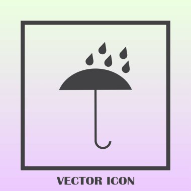 Şemsiye vektör web simgesi