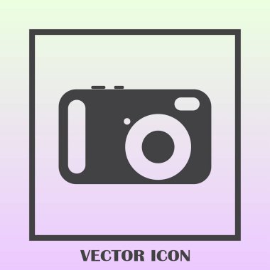 Fotoğraf kamerası vektör simgesi