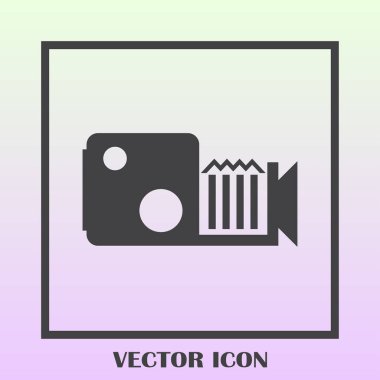 video kamera vektör simgesi