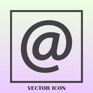 e-posta siyah simgesi. teknolojik altyapı