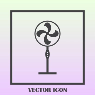 Havalandırma simgesi. Hava havalandırma veya fan simge. Vektör çizim