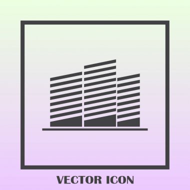 Emlak sembolü. vektör simgesi