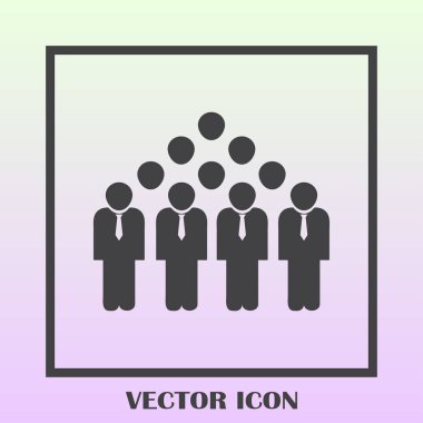 Grup insanlar vektör simgesi