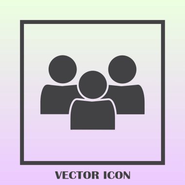 Grup insanlar vektör simgesi