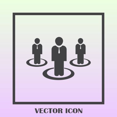 Grup insanlar vektör simgesi
