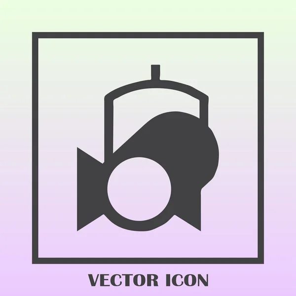 Spotlight vecteur web icône . — Image vectorielle