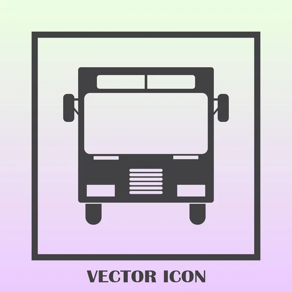 Bus-Icon-Vektor, solide Logo-Abbildung, Piktogramm — Stockvektor