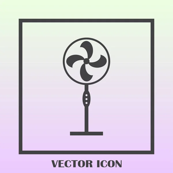 Icône de ventilation. Ventilateur ou symbole du ventilateur. Illustration vectorielle — Image vectorielle