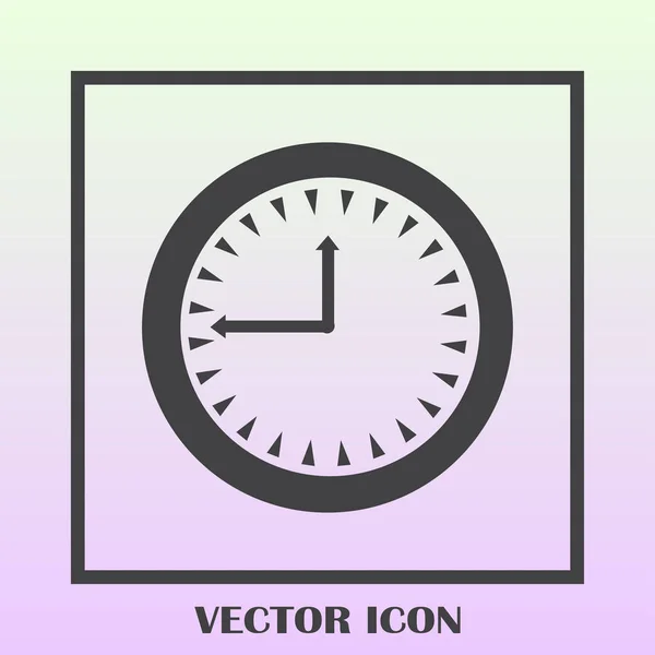 Relógio, ícone de vetor de tempo — Vetor de Stock
