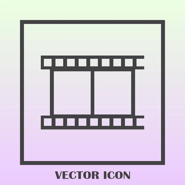Иконка видео, векторная иллюстрация — стоковый вектор