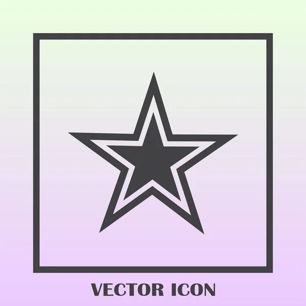 Звёздная плоская веб-мобильная икона — стоковый вектор
