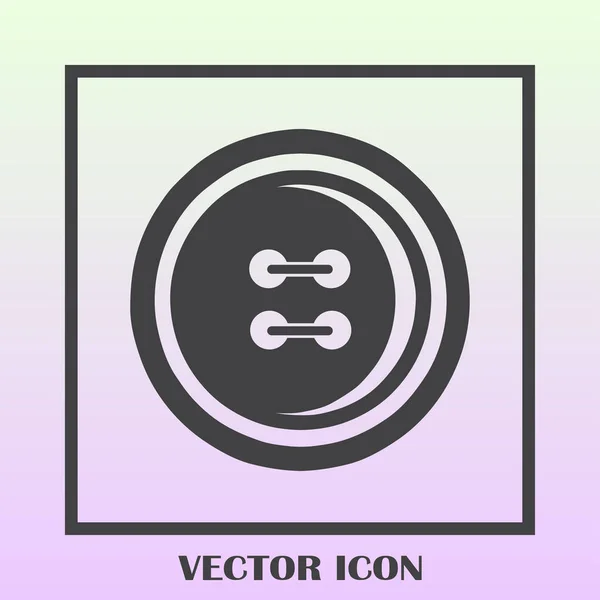 Botón de costura icono web — Vector de stock