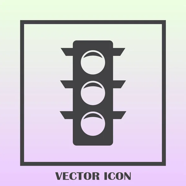 Значок векторного светофора . — стоковый вектор