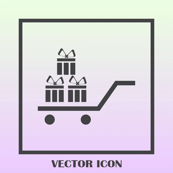 Geschenk-Vektor Web-Symbol — Stockvektor
