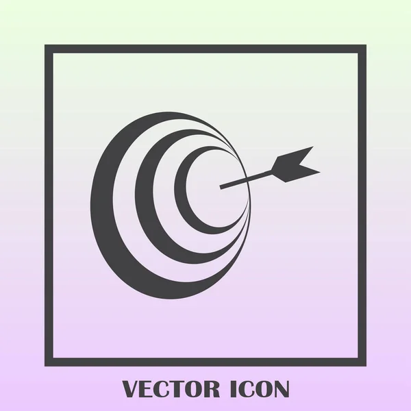 Ícone de destino, ilustração vetorial para web design — Vetor de Stock