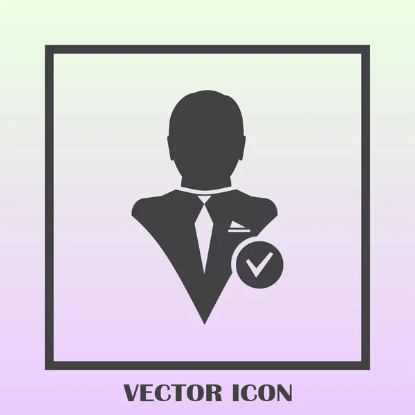 Adaugă prieten pictogramă vector — Vector de stoc