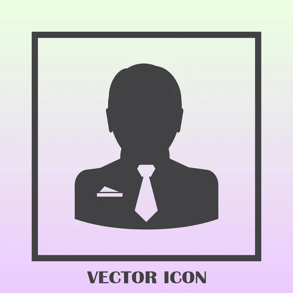 Empresário vetor web ícone — Vetor de Stock