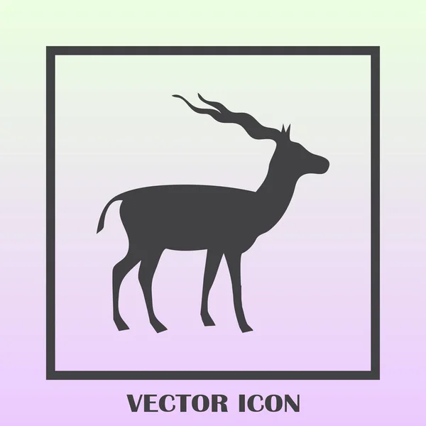 Silhouette vectorielle de la Gazelle — Image vectorielle