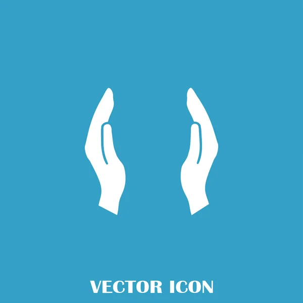 Vetor de ícone de mãos, design plano melhor ícone de vetor — Vetor de Stock