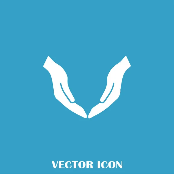 Rukou ikona vektor, plochý design nejlepší vektorové ikony — Stockový vektor