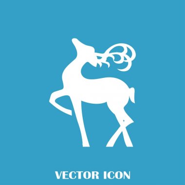 Geyik vektör web simgesi