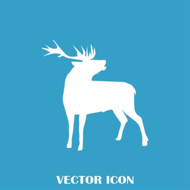 Geyik vektör web simgesi