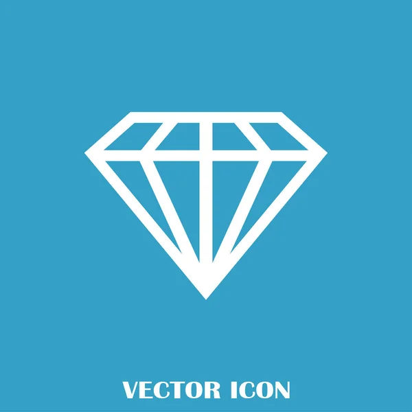 Linie Diamant-Vektorsymbol — Stockvektor