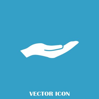 eller simge vektör, düz tasarım en iyi vektör simgesi