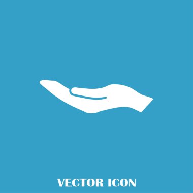 eller simge vektör, düz tasarım en iyi vektör simgesi