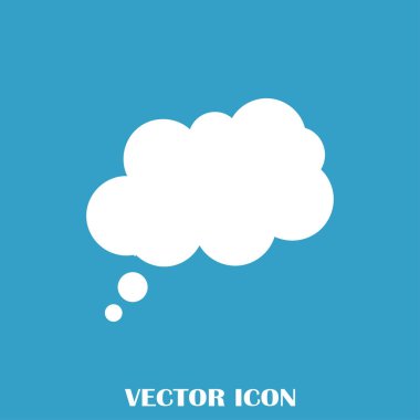 Çizgi roman konuşma balonları ikonu, vektör illüstrasyonu. Düz tasarım biçimi