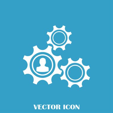 antika arka plan vektör sanat ile dişli simgesini