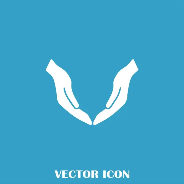 Handen pictogram vector, platte ontwerp beste vector pictogram — Stockvector