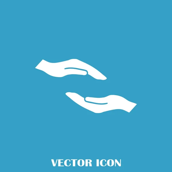 Vetor de ícone de mãos, design plano melhor ícone de vetor — Vetor de Stock