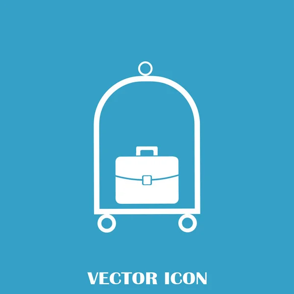 Web vetor de bagagem Ícone . — Vetor de Stock