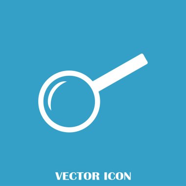 Büyüteç camı. Arama simgesi. Vektör çizim.