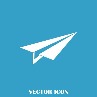 Uçak simge vektör, katı logo illüstrasyon, sembol