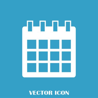 Takvim izole düz Web telefon simgesini