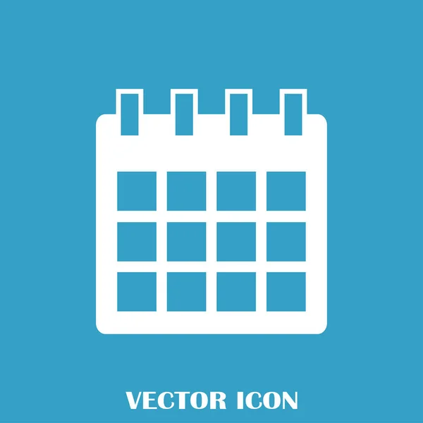 Calendar Isolated Flat Web Mobile Icon — Stock Vector